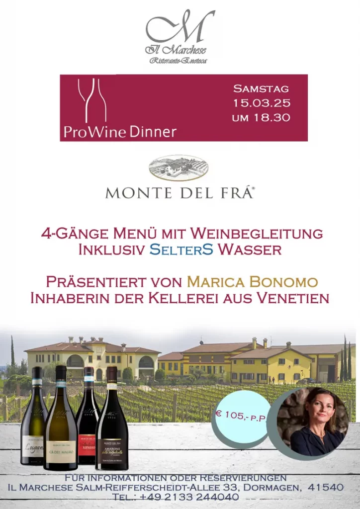 ProWine Dinner im Restaurant IL Marchese